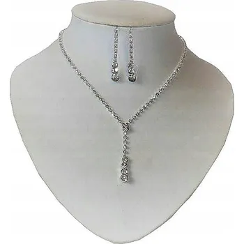 Náušnice Svatební šperky, náhrdelník náušnice zirkony