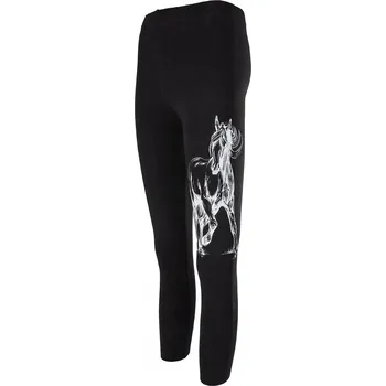 Dívčí legíny, černé s potiskem (černý kůň), Tup Tup, vel. 98