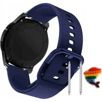 Pouzdro na mobilní telefon Pásek Řemínek pro Garmin forerunner 245, Silikon, tmavě modrá smyčka, nastavitelný