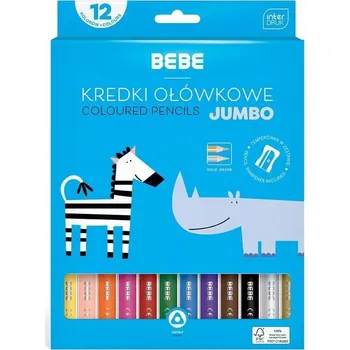 Pastelka Potřeby pro VÝTVARKU do ŠKOLY Pastelky Sada Jumbo BB Kids 12 Barev