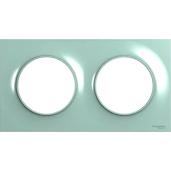 Dvojitý Rámeček Schneider Electric zelený