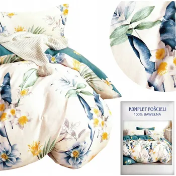 Povlečení Povlečení 160x200 3 dílů bavlněný satén AIDA komplet 2x povlak na polštář