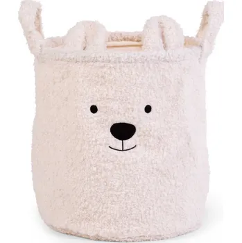 Úložný box Childhome Koš na hračky Teddy Off White 30x30x30 cm