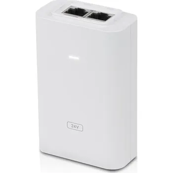 PoE injektor Ubiquiti POE-24-24W-G-WH napájecí adaptér 24V 1A POE Gigabit, 1A, 24W
