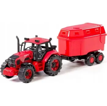 autíčko Traktor s přívěsem pro přepravu zvířat hračka