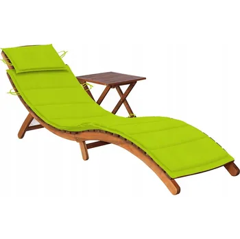 Zahradní lehátko Lehátko VidaXL béžové dřevěné