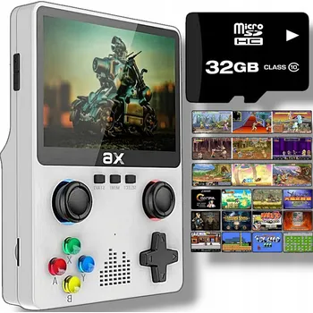 Zabezpečení domácnosti RETRO Herní Konzole TV Emulator LINUX Přenosná 10 000 HER 11 SIMULÁTORŮ Černá