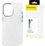 Pouzdro Wozinsky Glitter pro Samsung Galaxy S24 FE - průhledné s třpytkami