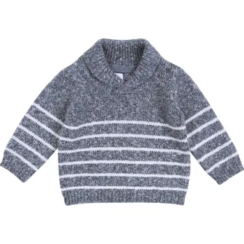 Dámský svetr Šedý svetřík s proužky Early Days. 3-6 m 68 cm