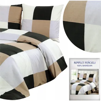Povlečení Povlečení 160x200 3dílné Bavlněný satén Aida Sada 2x Povlak na polštář