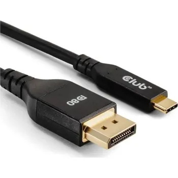 Video kabel Club 3D Kabel USB-C na DisplayPort 2.1, 10K60Hz, DSC1.2, UHBR10, 1m