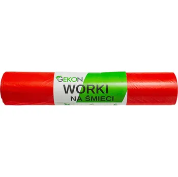 Pytle na odpadky WORKI NA ŚMIECI CZERWONE 120L 25 SZTUK VELMI PEVNÉ EKOLOGICKÉ ODOLNÉ