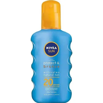 Opalování Nivea Sun Protect & Bronze Sun Spray SPF 20 200ml