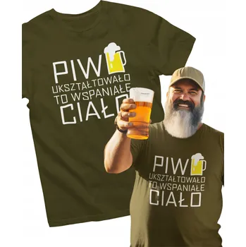 Pánská móda Vtipné tričko pro pivaře k narozeninám - Pivo vytvarovalo tohle tělo XXL