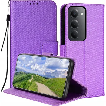 Pouzdro na mobilní telefon Flipové pouzdro Radian pro Xiaomi Redmi 15, fialové