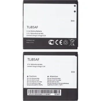 Baterie pro mobilní telefon Baterie Alcatel lithium-iontová 1800 mAh 3,8 V