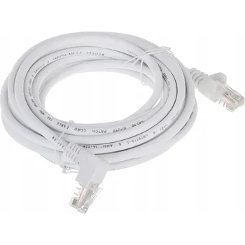 Síťový kabel Patchcord Delta U/UTP 5e RJ45 / RJ45 5 m bílý