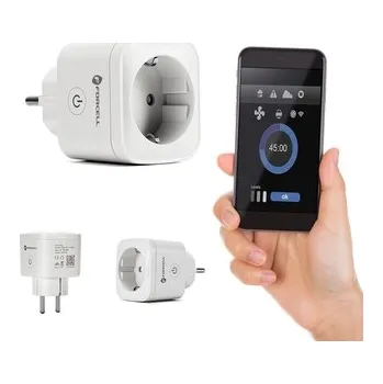 Elektrická zásuvka Chytrá zásuvka Forcell F-Energy EU02 230V s WiFi, programátorem a podporou Tuya/Amazon Alexa, bílá