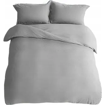 Povlak na polštářek Povlaky na peřinu 2x 200x135cm, Povlaky na polštář 2x 50x90cm Šedé