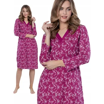 Dámská noční košile Leveza EMILI - košile noční - výrazná barva, maximální volnost XXL