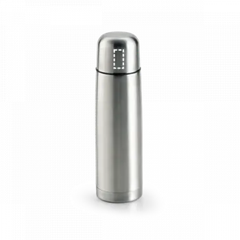 Termoska KARPOV. 500 ml termoska z nerezové oceli 1 Horní část šálku, 15 x 30 Gravírování laserem, 1 barva