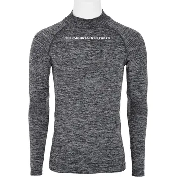 The Mountain Studio Funkční triko BASE HIGH CREW ZIMA Černá L/XL Pánské, Unisex