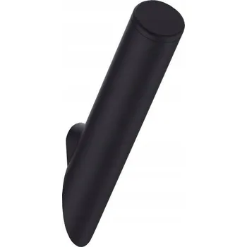 Držák na ručník Jednoduchý koupelnový háček Deante Silia černý/nero