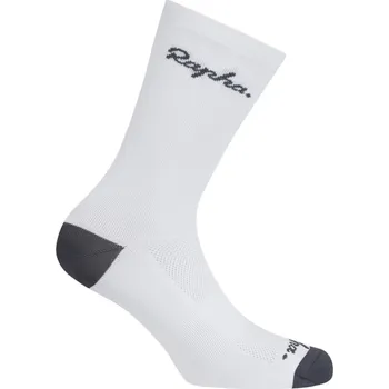 Pánské ponožky Rapha Logo Socks - white/grey 41-43
