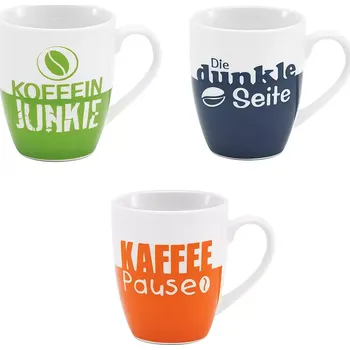 Citáty Hrnek na kávu, různé motivy, objem: 0,33 litru, výška: 100 mm