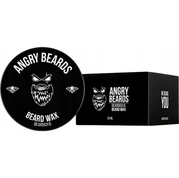 Péče o vousy Voskovací Vosk na úpravu vousů a kníru ANGRY BEARDS Beard Wax 30ml – Silná fixace
