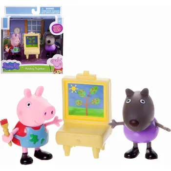 Figurka Prasátko Peppa EXKLUZIVNÍ SADA 2 Figurek 6 cm Malířská Třída Peppa a Danny