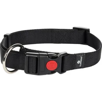 Obojek pro psa Obojek nylon Ziggi černý S 1,5x30-45cm Flamingo