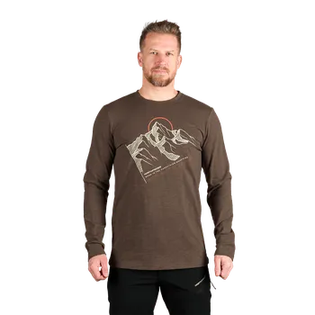 Northfinder Pánské tričko z organické slub bavlny DARU, mustang, L