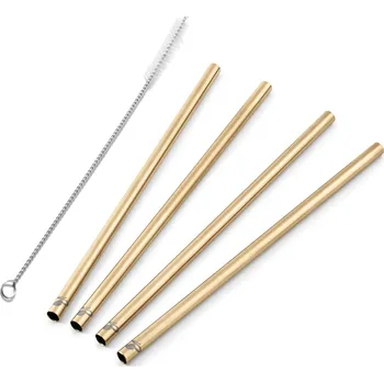 666891 - Tchibo - Kovová brčka, 4 ks