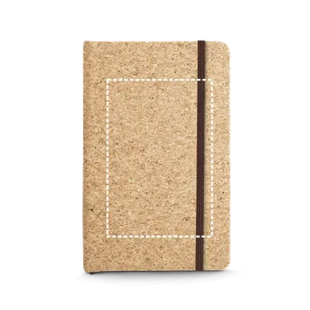 HAWKINS. Kapesní korkový zápisník s 160 hladkými stránkami Gravírování laserem (max. 1 barva, 60 x 90mm) 1 barva 15 Přední