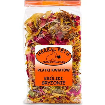 Krmivo pro hlodavce Pamlsek Herbal Pets květy v plátcích 30 g pro hlodavce a králíky, bez cukru