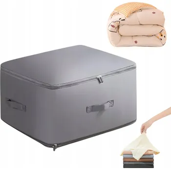 Organizér oblečení KOMPRESNÍ ORGANIZÉR / TAŠKA NA DEKY, OBLEČENÍ, CESTOVNÍ 54X42X60CM ŠEDÁ