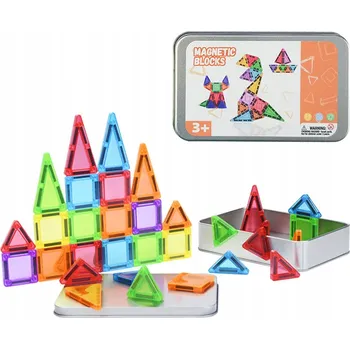 ostatní stavebnice STAVEBNICE 3D STAVEBNICE, MAGNETICKÉ DÍLKY Sada 42 ks pro děti