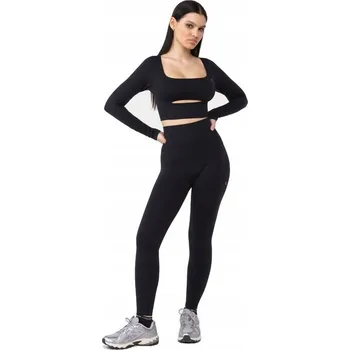 Dámské legíny Dámské sportovní legíny bezešvé Dopamine Buzz Carpatree S černé