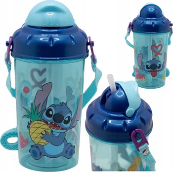 Láhev Dětská LÁHEV NA VODU Stitch LAHEV NA PITÍ STOR bez obsahu BPA, 465 ml