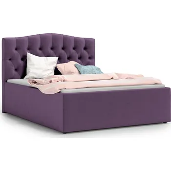 Postel Čalouněná postel RIVA 180x200 cm Fialová