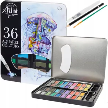 Vodová barva Vícebarevné akvarelové barvy Creative Artist 36 ks 1 ml