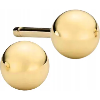 Náušnice Zlaté Náušnice kuličky Złocisto 585 na puzetku