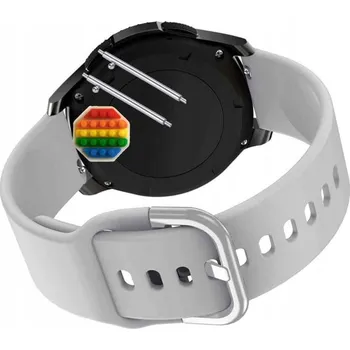 Pouzdro na mobilní telefon Pásek Řemínek pro Forever ForeVive SB-320, silikon, šedá smyčka, nastavitelný