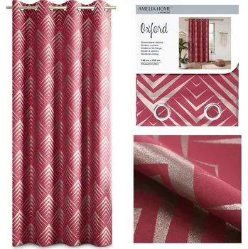 Obraz Závěs polozatemňovací s kroužky 140 cm x 250 cm