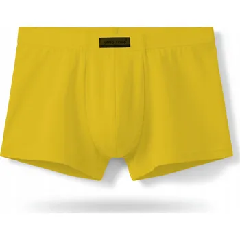 Pánské spodní prádlo MINI PÁNSKÉ BOXERKY krátké přiléhavé slipy z mikromodalu Žluté *M