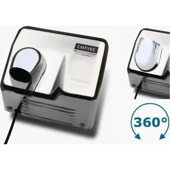 Vysoušeč rukou Teplovzdušný ventilátor 2400 W stříbrný