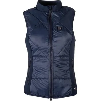 Dámská vyhřívaná vesta HKM Slimline včetně baterie deep blue (XL)