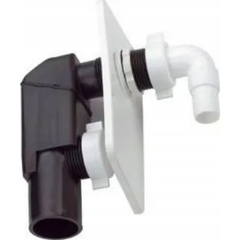 Sifon Pračkový sifon Bonomini pod omítku, bílý