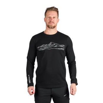 Northfinder Pánské tričko z organické bavlny BODI, černá,